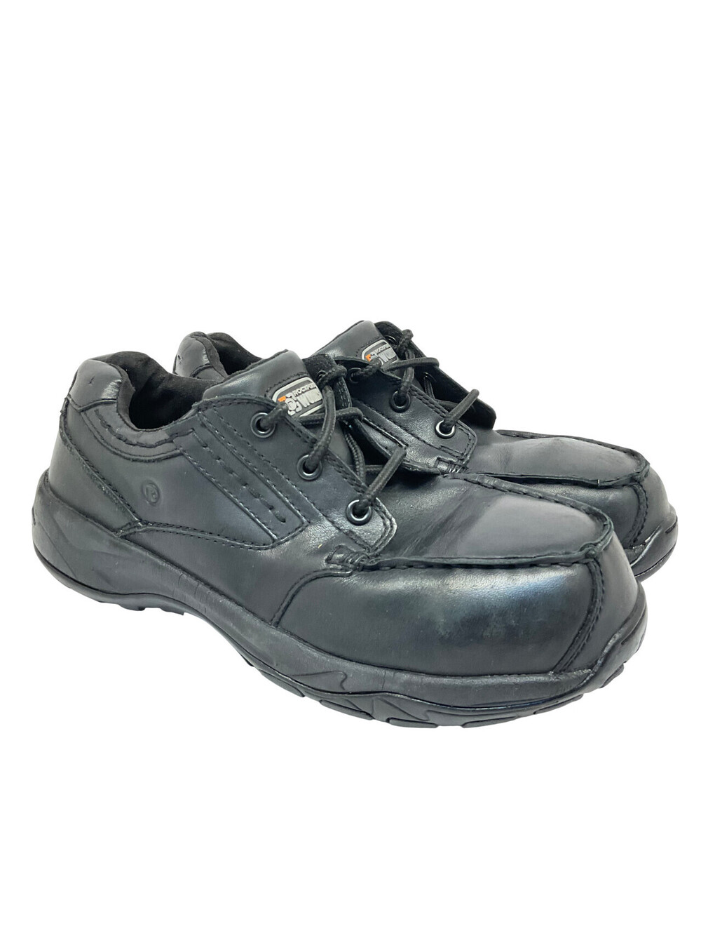Rockport Men's Low-Cut Composite Toe Work Shoes RK6747 Black Leather Size 7.5M